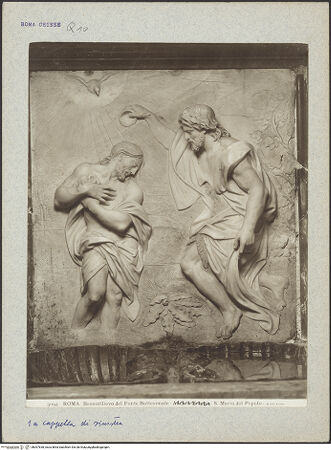 Vorderseite von Alinari [https://rightsstatements.org/page/CNE/1.0/] TabernakelpendantsTabernakel für das Taufwasser - Detail: Relief mit der Taufe Christi; spätere Ergänzung, bh007638_recto. Foto.