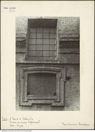 Vorderseite von unbekannt [https://www.deutsche-digitale-bibliothek.de/content/lizenzen/rv-fz/] Santa Maria in VallicellaRückfassade & Seitenfassaden - Chorvorjoch, Fenster, bh007848_recto. Foto: Lehmann-Brockhaus, Otto.