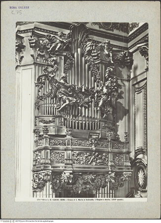 Vorderseite von Alinari [https://www.deutsche-digitale-bibliothek.de/content/lizenzen/rv-ez/] Orgelempore - , bh007854_recto. Foto.