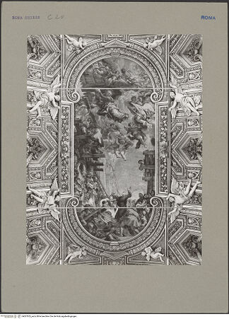 Vorderseite von unbekannt [https://www.deutsche-digitale-bibliothek.de/content/lizenzen/rv-ez/] Die Vision des heiligen Filippo Neri: Wunderbares Eingreifen der Jungfrau Maria in den Kirchenbau - , bh007855_recto. Foto: Oberrauch, Elisabetta.