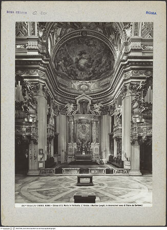 Vorderseite von Alinari [https://www.deutsche-digitale-bibliothek.de/content/lizenzen/rv-ez/] Santa Maria in VallicellaCappella Maggiore - , bh007856_recto. Foto.