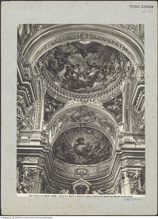 Vorderseite von Alinari [https://www.deutsche-digitale-bibliothek.de/content/lizenzen/rv-ez/] Santa Maria in VallicellaVierung - Kuppel und Chorgewölbe, bh007857_recto. Foto.