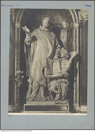 Vorderseite von Alinari [https://www.deutsche-digitale-bibliothek.de/content/lizenzen/rv-ez/] Der heilige Filippo Neri und ein Engel - , bh007878_recto. Foto.