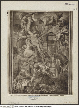 Vorderseite von Alinari [https://www.deutsche-digitale-bibliothek.de/content/lizenzen/rv-ez/] Kreuzabnahme - Gesamtansicht, bh008134_recto. Foto.