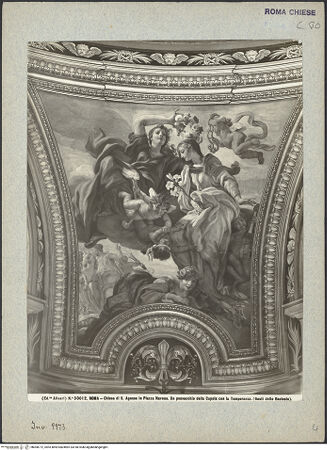 Vorderseite von Alinari [https://www.deutsche-digitale-bibliothek.de/content/lizenzen/rv-ez/] Zyklus der KardinaltugendenAllegorie der Temperantia mit der Virginitas - Gesamtansicht, bh008772_recto. Foto.