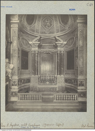 Vorderseite von unbekannt [https://www.deutsche-digitale-bibliothek.de/content/lizenzen/rv-fz/] Altar der Cappella di Sant'Agostino - , bh008827_recto. Foto: Sansaini, Renato.