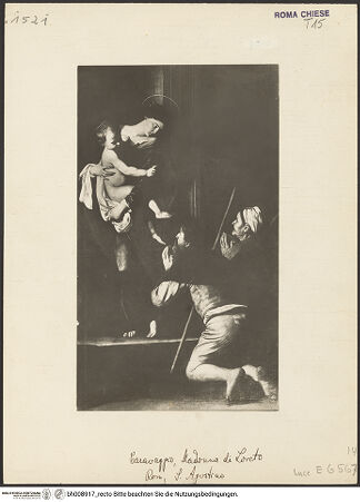 Vorderseite von ICCD [https://www.deutsche-digitale-bibliothek.de/content/lizenzen/rv-ez/] Madonna dei Pellegrini, detta 'Madonna di Loreto' - Gesamtansicht, bh008917_recto. Foto.