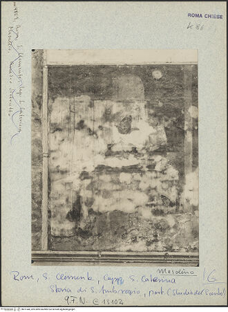 Vorderseite von ICCD [https://www.deutsche-digitale-bibliothek.de/content/lizenzen/rv-ez/] Szenen aus dem Leben des heiligen AmbrosiusStudierzimmer des heiligen Ambrosius - Gesamtaufnahme vor der Restaurierung, bh011448_recto. Foto.