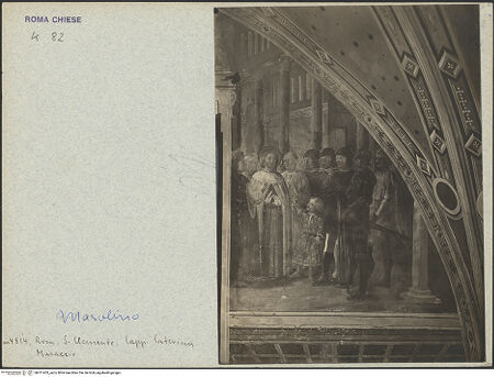 Vorderseite von unbekannt [https://www.deutsche-digitale-bibliothek.de/content/lizenzen/rv-ez/] Szenen aus dem Leben des heiligen AmbrosiusWahl des heiligen Ambrosius durch den Zuruf eines Kindes - Gesamtansicht, bh011453_recto. Foto.