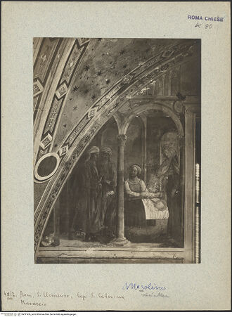 Vorderseite von unbekannt [https://www.deutsche-digitale-bibliothek.de/content/lizenzen/rv-ez/] Szenen aus dem Leben des heiligen AmbrosiusBienen schwärmen um den Kopf des heiligen Ambrosius in der Wiege - Gesamtansicht, bh011456_recto. Foto.