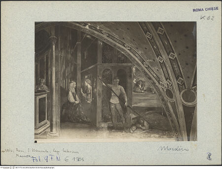 Vorderseite von ICCD [https://www.deutsche-digitale-bibliothek.de/content/lizenzen/rv-ez/] Szenen aus dem Leben der heiligen Katharina von AlexandrienBekehrung der Kaiserin Faustina durch die heilige Katherina und Tod der Kaiserin - , bh011475_recto. Foto.