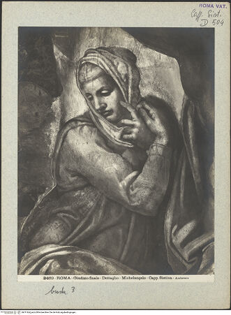 Vorderseite von Alinari [https://www.deutsche-digitale-bibliothek.de/content/lizenzen/rv-ez/] Das Jüngste Gericht - Maria, bh011664_recto. Foto.