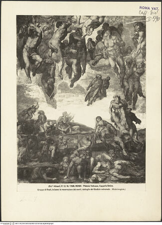 Vorderseite von Alinari [https://www.deutsche-digitale-bibliothek.de/content/lizenzen/rv-ez/] Das Jüngste Gericht - Auferstehende, bh011750_recto. Foto.