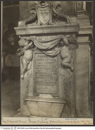 Vorderseite von Luce [https://www.deutsche-digitale-bibliothek.de/content/lizenzen/rv-ez/] Grabmal für Ferdinand van den Eynde - Gesamtansicht, bh012032_recto. Foto.