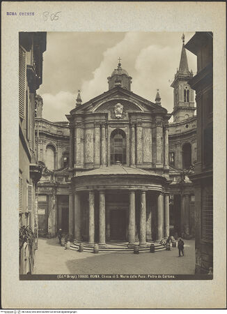 Vorderseite von Alinari [https://www.deutsche-digitale-bibliothek.de/content/lizenzen/rv-fz/] Santa Maria della Pace - , bh014600_recto. Foto.