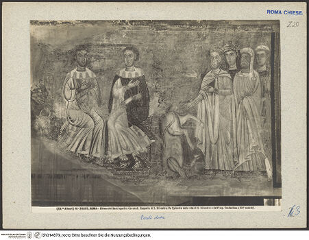 Vorderseite von Alinari [https://www.deutsche-digitale-bibliothek.de/content/lizenzen/rv-ez/] SilvesterlegendeDas Stier-Wunder - Gesamtansicht, bh014879_recto. Foto.