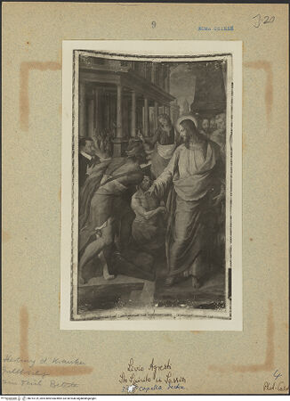 Vorderseite von Bibliotheca Hertziana [https://www.deutsche-digitale-bibliothek.de/content/lizenzen/rv-fz/] KapellausmalungChristus heilt einen Aussätzigen - , bh015129_recto. Foto: Calderisi, Michele Valentino.