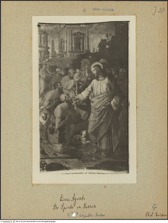 Vorderseite von Bibliotheca Hertziana [https://www.deutsche-digitale-bibliothek.de/content/lizenzen/rv-fz/] KapellausmalungChristus heilt einen Blinden - Gesamtansicht, bh015130_recto. Foto: Calderisi, Michele Valentino.