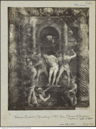 Vorderseite von ICCD [https://www.deutsche-digitale-bibliothek.de/content/lizenzen/rv-ez/] Freskenzyklus zur Passion ChristiGeißelung Christi - , bh015892_recto. Foto.