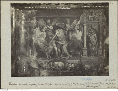 Vorderseite von ICCD [https://www.deutsche-digitale-bibliothek.de/content/lizenzen/rv-ez/] Freskenzyklus zur Passion ChristiProphet und Sibylle - , bh015893_recto. Foto.