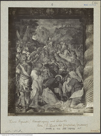 Vorderseite von ICCD [https://www.deutsche-digitale-bibliothek.de/content/lizenzen/rv-ez/] Freskenzyklus zur Passion ChristiKreuztragung Christi - , bh015899_recto. Foto.