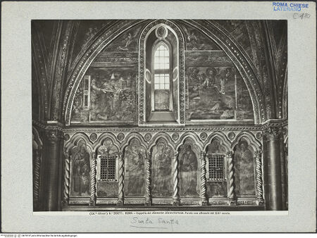 Vorderseite von Alinari [https://www.deutsche-digitale-bibliothek.de/content/lizenzen/rv-ez/] Freskenzyklus - Ostwand, bh016147_recto. Foto.