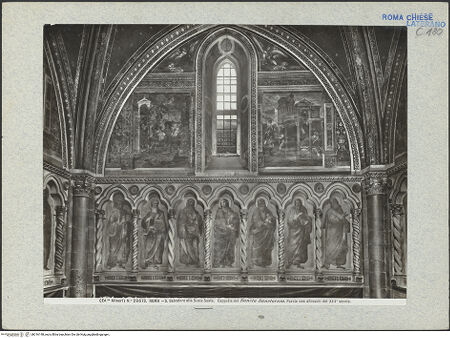 Vorderseite von Alinari [https://www.deutsche-digitale-bibliothek.de/content/lizenzen/rv-ez/] Freskenzyklus - Nordwand, bh016148_recto. Foto.