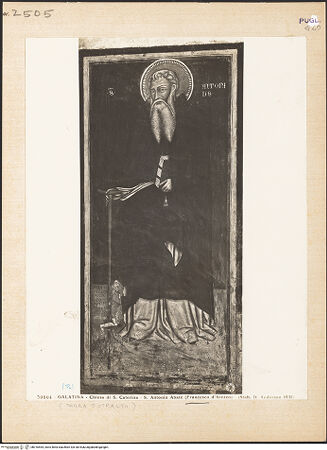 Vorderseite von Alinari [https://www.deutsche-digitale-bibliothek.de/content/lizenzen/rv-ez/] Der heilige Antonius Abbas - Gesamtansicht, bh016554_recto. Foto.