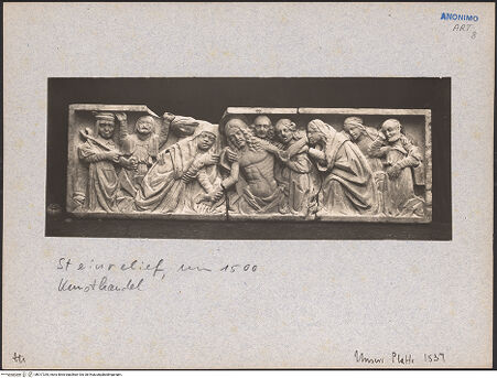 Vorderseite von Bibliotheca Hertziana [https://www.deutsche-digitale-bibliothek.de/content/lizenzen/rv-fz/] Grablegung Christi - , bh017255_recto. Foto.