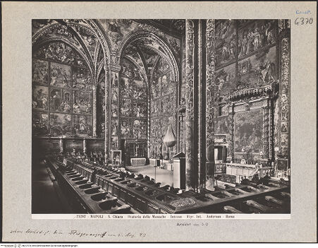 Vorderseite von Alinari [https://www.deutsche-digitale-bibliothek.de/content/lizenzen/rv-ez/] Santa ChiaraNonnenchor - Ansicht von Südosten, bh017974_recto. Foto.