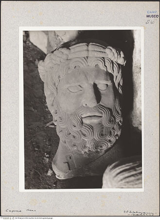 Vorderseite von Lehmann-Brockhaus, Otto [https://www.deutsche-digitale-bibliothek.de/content/lizenzen/rv-fz/] Kopf des Jupiter - Frontalansicht, bh018944_recto. Foto.