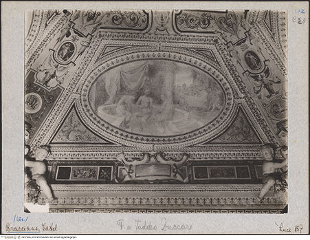 Vorderseite von ICCD [https://www.deutsche-digitale-bibliothek.de/content/lizenzen/rv-ez/] Szenen aus der Geschichte von Amor und Psyche und GroteskenmalereienDas Bad der Venus - , bh019006_recto. Foto.