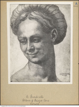 Vorderseite von Musée National du Louvre [https://www.deutsche-digitale-bibliothek.de/content/lizenzen/rv-ez/] Portrait der 'Jacopa Doni' - , bh019638_recto. Scan.