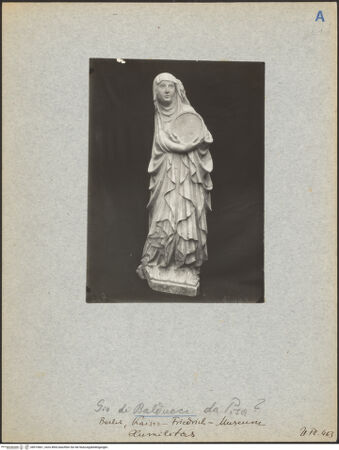 Vorderseite von Bibliotheca Hertziana [https://www.deutsche-digitale-bibliothek.de/content/lizenzen/rv-fz/] Weibliche Allegorie (Humilitas?) - , bh019661_recto. Foto.