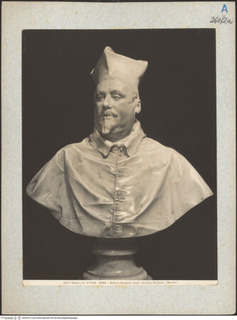 Vorderseite von Alinari [https://www.deutsche-digitale-bibliothek.de/content/lizenzen/rv-ez/] Bildnis des Kardinals Scipione Borghese (zweite Version) - Gesamtansicht frontal/ linkes Viertelprofil, bh020316_recto. Foto.