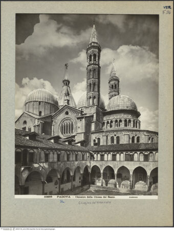 Vorderseite von Alinari [https://www.deutsche-digitale-bibliothek.de/content/lizenzen/rv-ez/] Sant'AntonioSüdseite - Ansicht vom Kreuzgang (Chiostro del Noviziato), bh022143_recto. Foto.