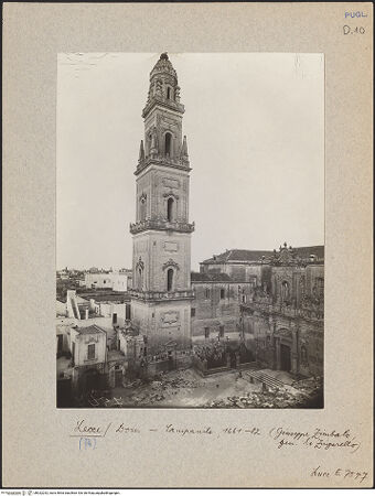 Vorderseite von Luce [https://www.deutsche-digitale-bibliothek.de/content/lizenzen/rv-fz/] Duomo & AssuntaNordfassade - Campanile und Nordfassade (Ecke: Kalvarienberg) von Nordwesten, bh022232_recto. Foto.