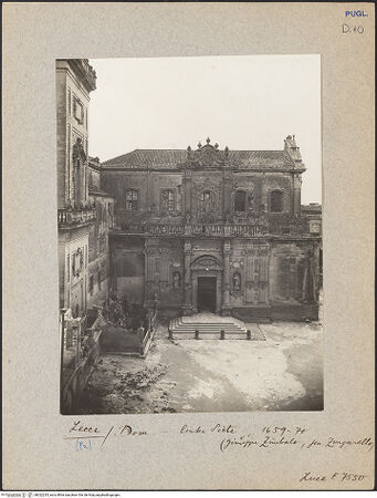 Vorderseite von Luce [https://www.deutsche-digitale-bibliothek.de/content/lizenzen/rv-fz/] Duomo & AssuntaNordfassade - Campanile und Nordfassade (Ecke: Kalvarienberg) von Norden, bh022233_recto. Foto.