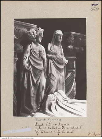 Vorderseite von Sopr. BAS NA [https://www.deutsche-digitale-bibliothek.de/content/lizenzen/rv-ez/] Grabmal der Katharina von Österreich - Katharina und Elisabeth von Thüringen, bh022253_recto. Foto.