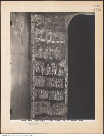 Vorderseite von Alinari [https://www.deutsche-digitale-bibliothek.de/content/lizenzen/rv-ez/] Jüngstes GerichtLinke Wand: Paradies - Gesamtansicht, bh023996_recto. Foto.