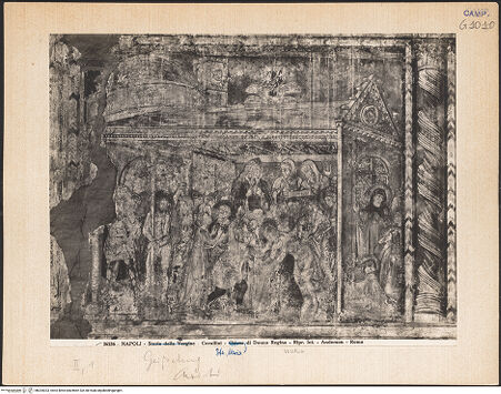 Vorderseite von Alinari [https://www.deutsche-digitale-bibliothek.de/content/lizenzen/rv-ez/] Passion Christi und Erscheinungen nach der AuferstehungDie Geißelung Christi. Die Verleugnung des Petrus - Gesamtansicht, bh024023_recto. Foto.