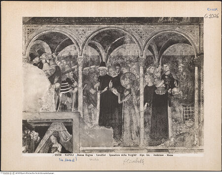 Vorderseite von Alinari [https://www.deutsche-digitale-bibliothek.de/content/lizenzen/rv-ez/] Szenen aus dem Leben der heiligen Elisabeth von ThüringenHochzeit und Jugend - Hochzeit der heiligen Elisabeth, bh024038_recto. Foto.