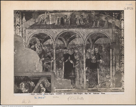 Vorderseite von Alinari [https://www.deutsche-digitale-bibliothek.de/content/lizenzen/rv-ez/] Szenen aus dem Leben der heiligen Elisabeth von ThüringenHochzeit und Jugend - Gesamtansicht, bh024040_recto. Foto.