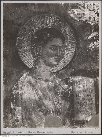 Vorderseite von Istituto Luce [https://www.deutsche-digitale-bibliothek.de/content/lizenzen/rv-ez/] Apostel und ProphetenThomas und Elias - Detail, Thomas, bh024047_recto. Foto.