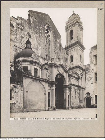 Vorderseite von Alinari [https://www.deutsche-digitale-bibliothek.de/content/lizenzen/rv-ez/] San Domenico MaggioreNordwestliche Fassade - Fassade und Campanile, bh024204_recto. Foto.