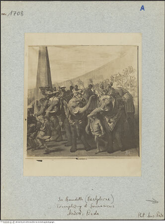 Vorderseite von Museo del Prado [https://www.deutsche-digitale-bibliothek.de/content/lizenzen/rv-fz/] Elefanten in einem römischen Zirkus - , bh024259_recto. Foto.