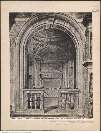 Vorderseite von Alinari [https://www.deutsche-digitale-bibliothek.de/content/lizenzen/rv-ez/] San Domenico MaggioreCappella della Natività (Carafa di Ruvo) - Gesamtansicht, bh024313_recto. Foto.