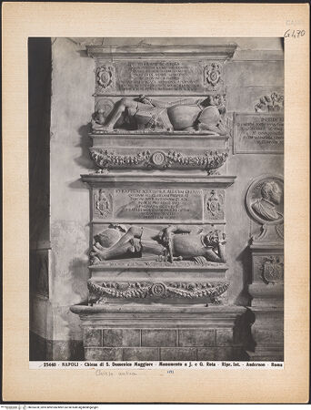 Vorderseite von Alinari [https://www.deutsche-digitale-bibliothek.de/content/lizenzen/rv-ez/] Grabmal für Giovan Francesco Rota (gest. 1527) und Giovan Battista Rota (gest. 1512) - Gesamtansicht, bh024328_recto. Foto.