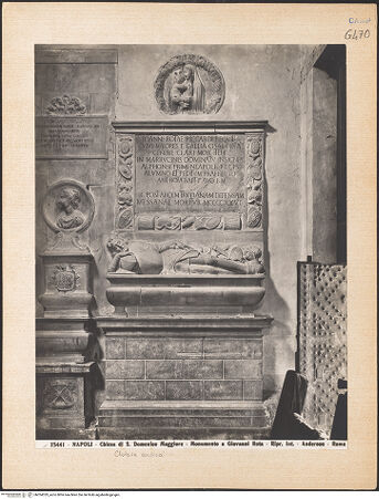 Vorderseite von Alinari [https://www.deutsche-digitale-bibliothek.de/content/lizenzen/rv-ez/] Grabmal des Giovanni Rota (gest. 1426) - Gesamtansicht, bh024329_recto. Foto.