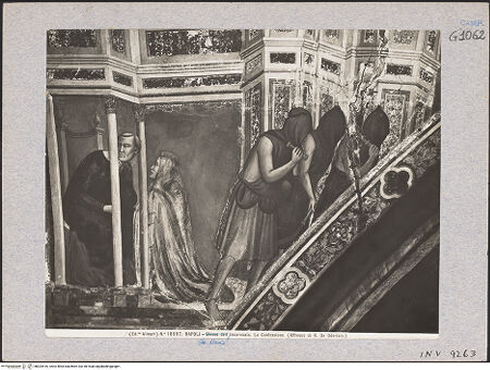 Vorderseite von Alinari [https://www.deutsche-digitale-bibliothek.de/content/lizenzen/rv-ez/] Die sieben Sakramente und der Triumph der KircheSakrament der Beichte - Detail: Priester, Frau und Flagellanten, bh024416_recto. Foto.